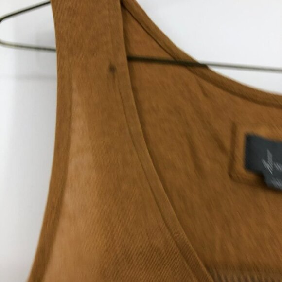 Anthropologie Malaga tiered tunic tank top in Ochre tan/mustard Medium - Picture 14 of 16